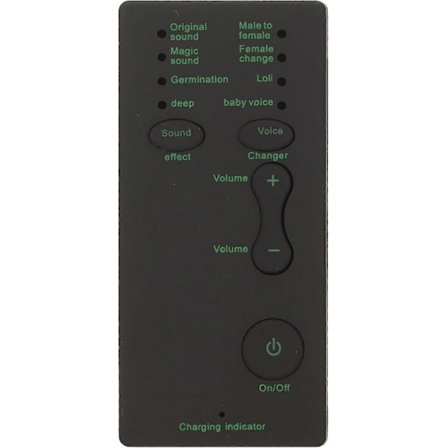 Bærbar Stemmeforvrenger, Bærbar Stemmemaske med 7 Lydeffekter, Mini Lydeffektmaskin for PS4/PS5//PC/Telefon/Laptoper, Plug and Play