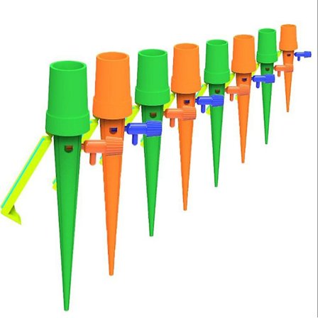 20 stk. drypvandingssæt, automatiske vandingspæle med 20 stk. anti-tip beslag