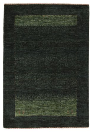 Anudada A Mano Loribaft Fine Persia Alfombra 102X144 De Lana Negro Pequeño