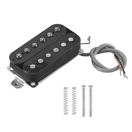 Elektrisk Gitarr Humbucker Mickar Hals Alnico V Mick Svart