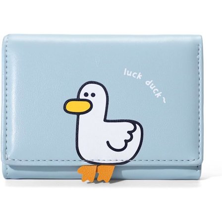 1. Muoti Tyttöjen Söpö 3D Ankka Mini Taitettava Lompakko Pieni Lompakko Kolikkotasku Korttikotelo ID-Ikkuna Lompakko Naisille