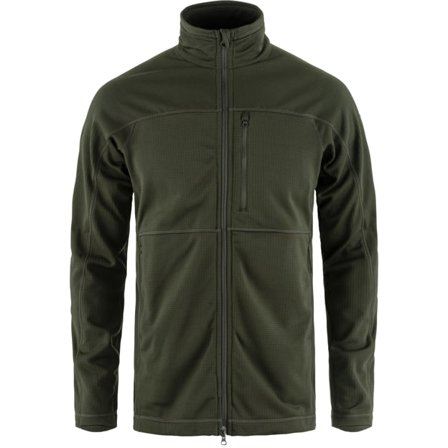 Fjällräven Herr's Abisko Lite Fleece Jacket in Deep Forest | Size: Large, Polyester