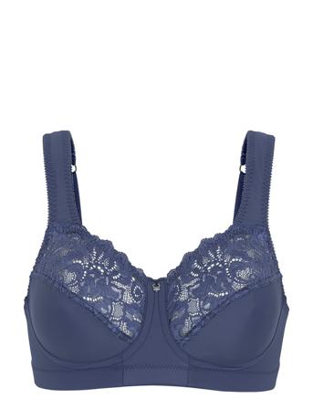 Support,Soft Bra Powder Lingerie Bras & Tops Full Cup Bras Blå Abecita