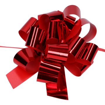 DRAROSETT METALLISK RØD Ø90MM