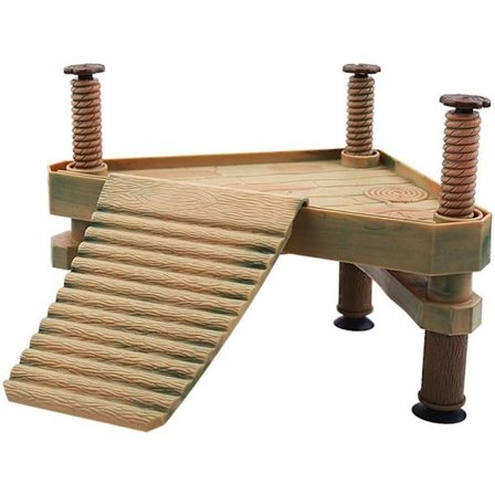 Skildpadde Flydende Platform med Jetty og Krybdyr Solbadestige