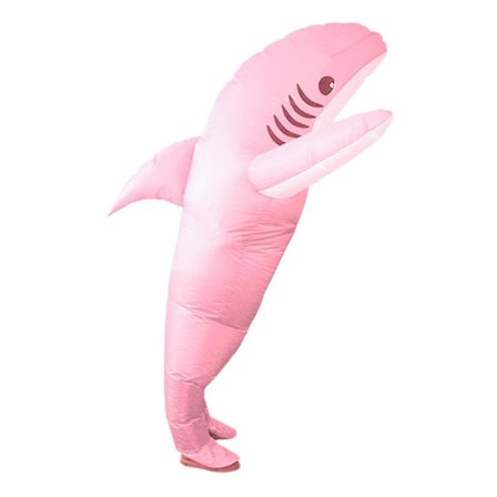 Oppustelig hajdragt til børn og voksne, sjove Halloween-kostumer til fest, event, gave