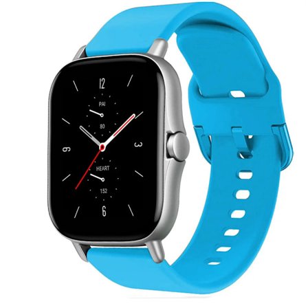 Silikonband för Amazfit GTS/GTS 2/GTS 2e/GTS 2 mini/GTR 42mm Armband, 20mm Bandersättning Snabbfrigörande Klockarmband för Amazfit Bip/Bip Lite