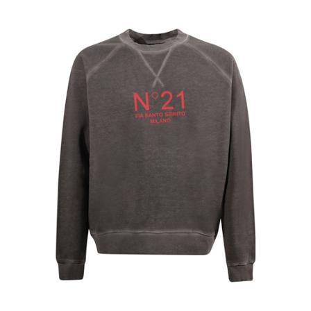 N21, N°21 Sweaters Grey Szary, Mężczyzna, Rozmiar: S