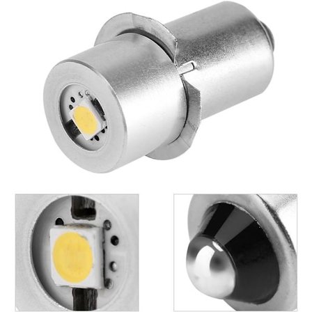 Led Ficklampa Glödlampa Power LED Uppgraderingslampa 1W Ersättningsdel LED Konverteringssats Glödlampor Hög Ljus LED Nödljuslampa