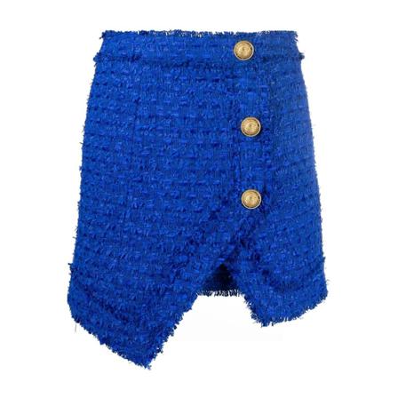 Balmain - Minikjolar - Blå - Dam - Storlek: S, Dam, Storlek: S