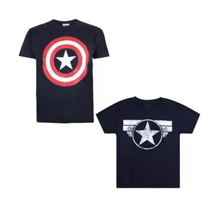 Marvel Boys Icons T-shirt (paket Med 2) 12-13 År Marin