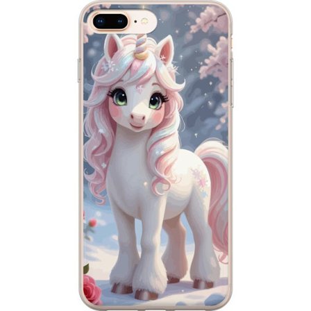 Yhteensopiva Puhelinkuori Apple iPhone 7 Plus Minimalistinen glitch-typografia tekstillä cute but psycho neon-maisessa väriefektissä