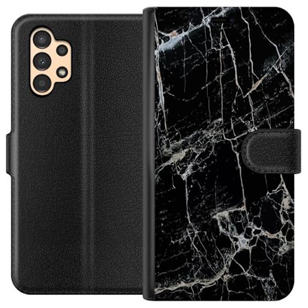 Kompatibelt Plånboksfodral till Samsung Samsung Galaxy A13 Marmor Svart