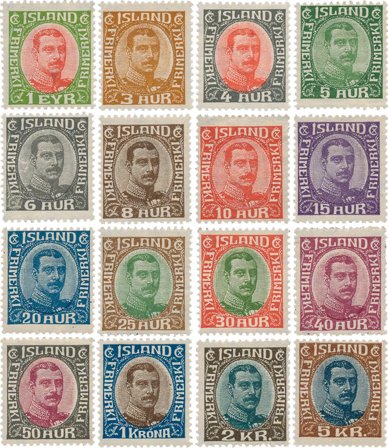 Island 1920 - AFA 83-98 - Ubrugt