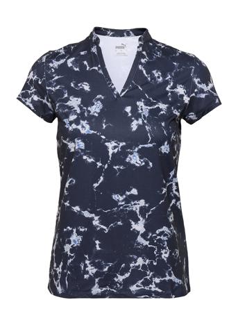 W Cloudspun Marble Polo T-Shirts & Tops Polos Blå PUMA Golf