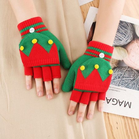 Julehandsker Halvfingerhandsker 5 5