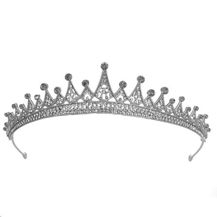 Kristall bryllup hårkrone tiara