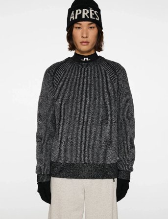 J. Lindeberg Fred Knitted Crew Neck - Grey - M
