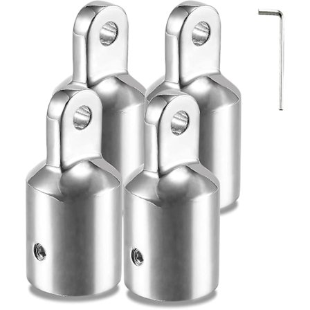 Øverste Øje Endekappe Passer til 7/8 Tommer (22 mm) Rundt Rør, Med L-Formet Hex Allen Nøgle