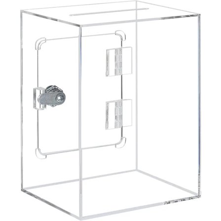 Voksen sparegris gennemsigtig akryl sparegris sparegris fødselsdagsgave åbenbar gennemsigtig akryl sparegris med nøgle sparegris genanvendelig