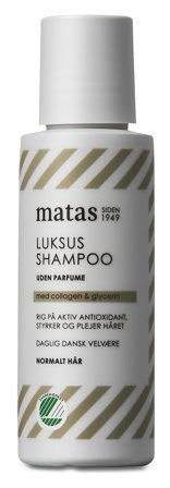 Matas Striber Luksus Shampoo til Normalt Hår Uden Parfume 75 ml, Hår, Shampoo, Hårshampoo