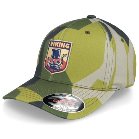 Vikings - Camo flexfit Casquette - Dragon Ship Long Boat Logo M90 Camo Flexfit @ Hatstore