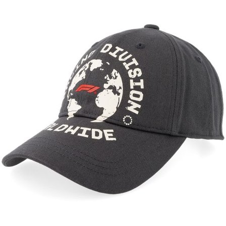 Formula One - Motor Svart unconstructed Keps - F1 Logo Racing Division World Graphic Black Dad Cap @ Hatstore