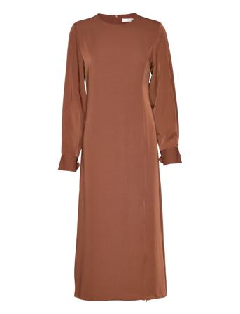 Sloangz Ls Dress Dresses Cocktail Dresses Ruskea Gestuz