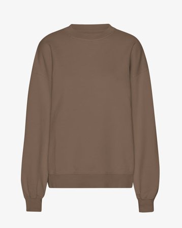 Organic Oversized Crew - Cedar Brown