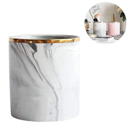 Pen Holder For Desk,makeup Brush Holder, Stand For Desk Marble