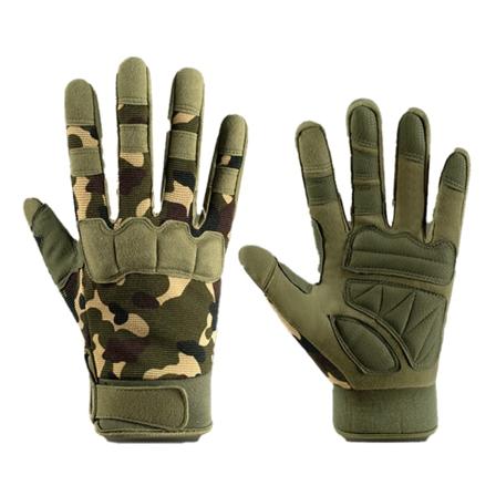 CDQ Arbejdende taktisk paintball mekanik alle finger militær Paratrooper lang finger Camo Grøn L