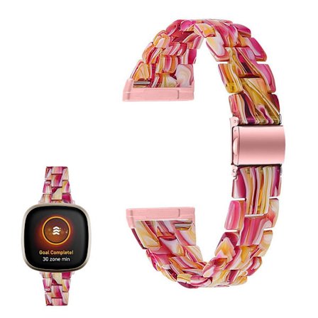 Fitbit Sense / Versa 3 resin watch band - Red Mix