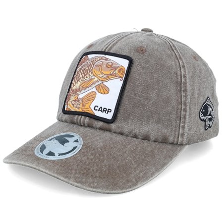Skillfish - Hnědý unconstructed Kšiltovka - Carp Box Vintage Washed Brown Dad Cap @ Hatstore