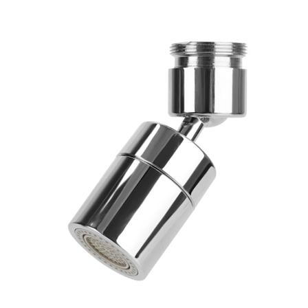 Rustfrit Stål Mundstykke Lunning Universalfjeder Splash-Proof Svingbar Køkkenhane Vandsparende 720° Rotation Badhane Dual outlet