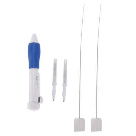 Punch nål justerbar garn strikning håndlavet vævning broderi værktøj med ABS håndtag