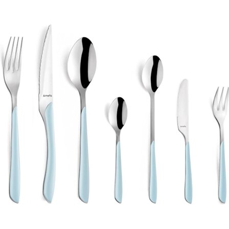 26-delt lyseblåt udendørs bestiksæt