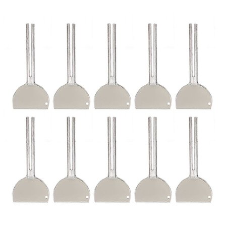 10 st Metall Tandkrämspress Tubrulle Nyckel Pressning Halvrund Nyckel Tub Rostfri Press för Hem Hårfärg YMMR)