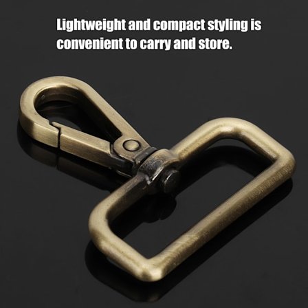 4 st Hummerlås i Zink-Legering, Spännen, Haken, DIY Handväska, Nyckelringar, Tillbehör (Brons)