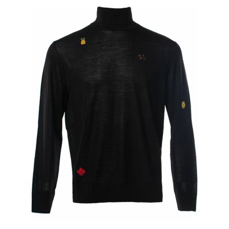 Dsquared2, Turtlenecks Czarny, Mężczyzna, Rozmiar: S
