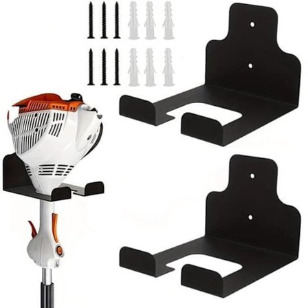 ING Trädgårdsredskap Väggfästen - Väggfästen för Gräsklippare, Klippare och Garageförvaring - 2-pack