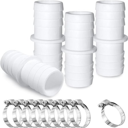 4-osainen adapteri uima-allas tarvikkeet, 32 mm halkaisija, uima-allasputken liitäntäsarja 8 kiinnitysrenkaalla