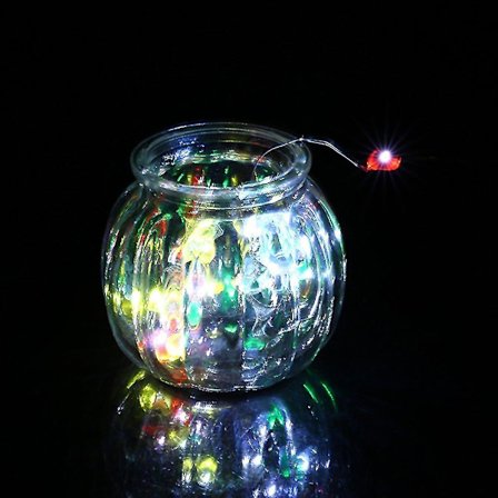 Batteridrevet 5m 50LED Hjertelysstreng Fest Jul Lampe