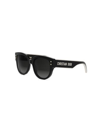 Dior Women's Sunglasses with a frame made of acetate in black and lenses made of plastic in grey