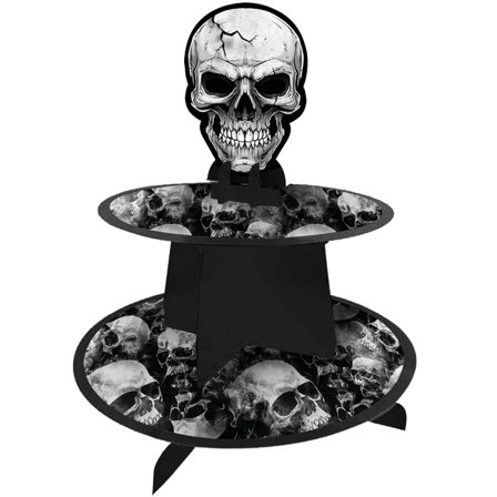 Våningsfat Döskalle - Halloween Dekoration - Kalaslagret.se