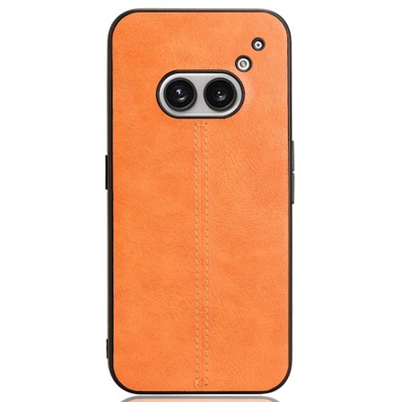 SKALO Nothing Phone (2a) PU-nahka Hybridi Suojakuori - Oranssi