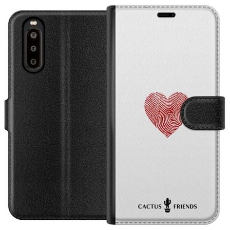 Kompatibelt Lommeboketui til Sony Sony Xperia 10 II Cactus and Friends - Fingerprint Love