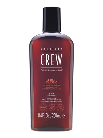 American Crew 3-in-1 Classic Shampoo, Conditioner and Body Wash 250ml