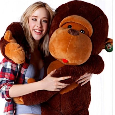 Barnegave Kjempemyk Ape Kosedyr Stor Stor Stor Kosedyr Ape (FMY)
