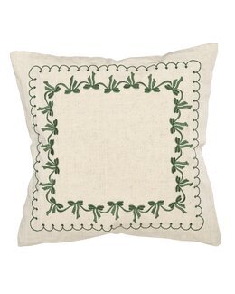 Putetrekk med broderte sløyfer 1-pk Grønn