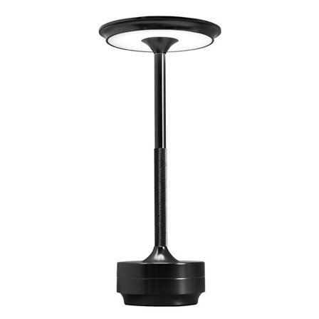By Gaard bordslampa TL2423 med USB-laddning, dimbart ljus och lång batteritid - Svart